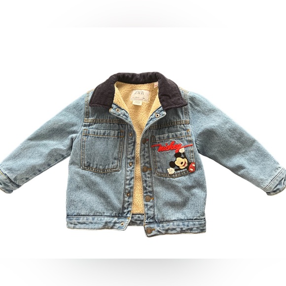 Zara Other - Zara Toddler Mickey Mouse Jean Jacket